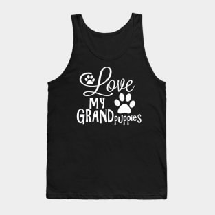 Fun Dog Gifts and Ideas - Love My Grandpuppies with Paws Tank Top